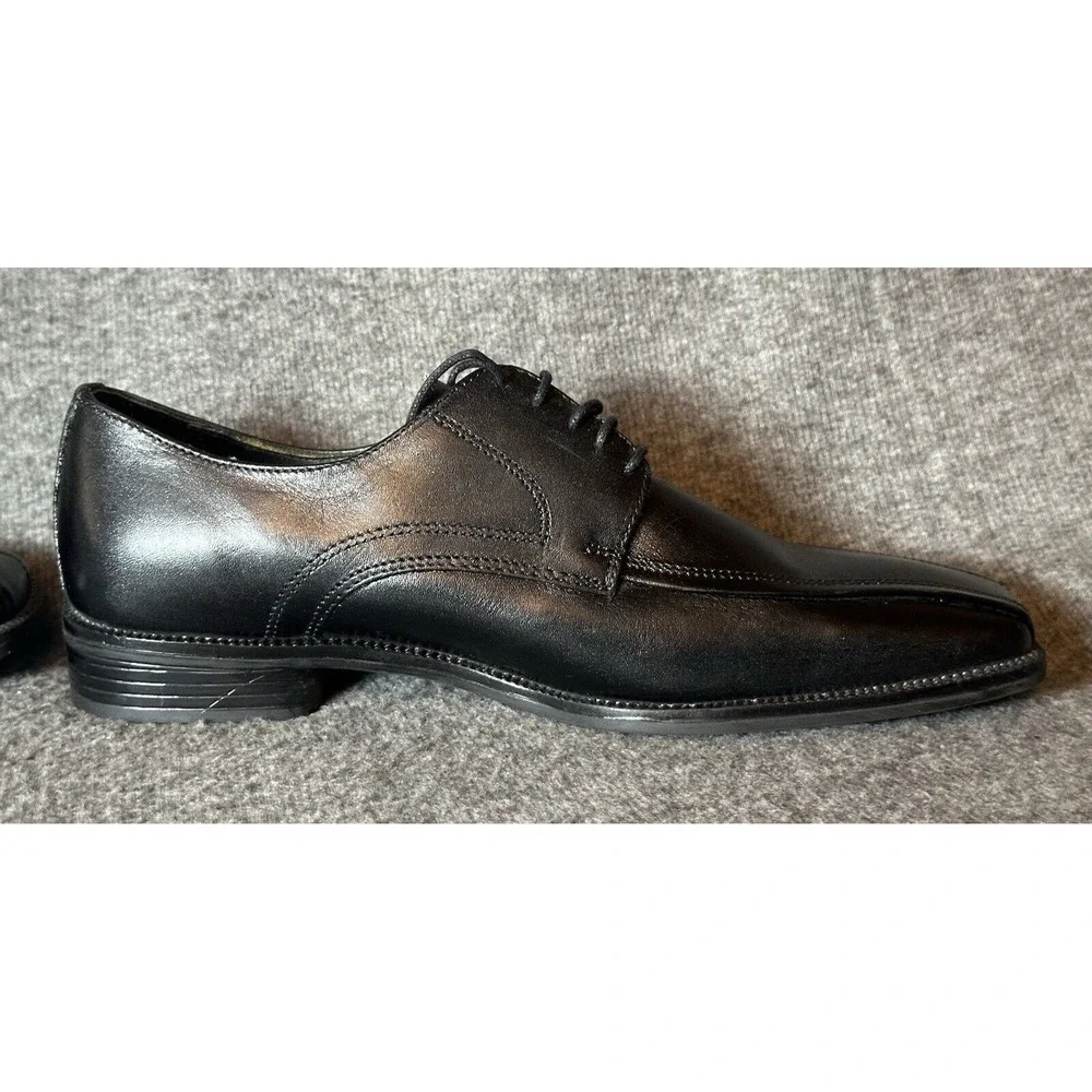 Stacy Adams Shoes Mens 10 M Black Leather Lace Up Dress Formal Classic Grandpa